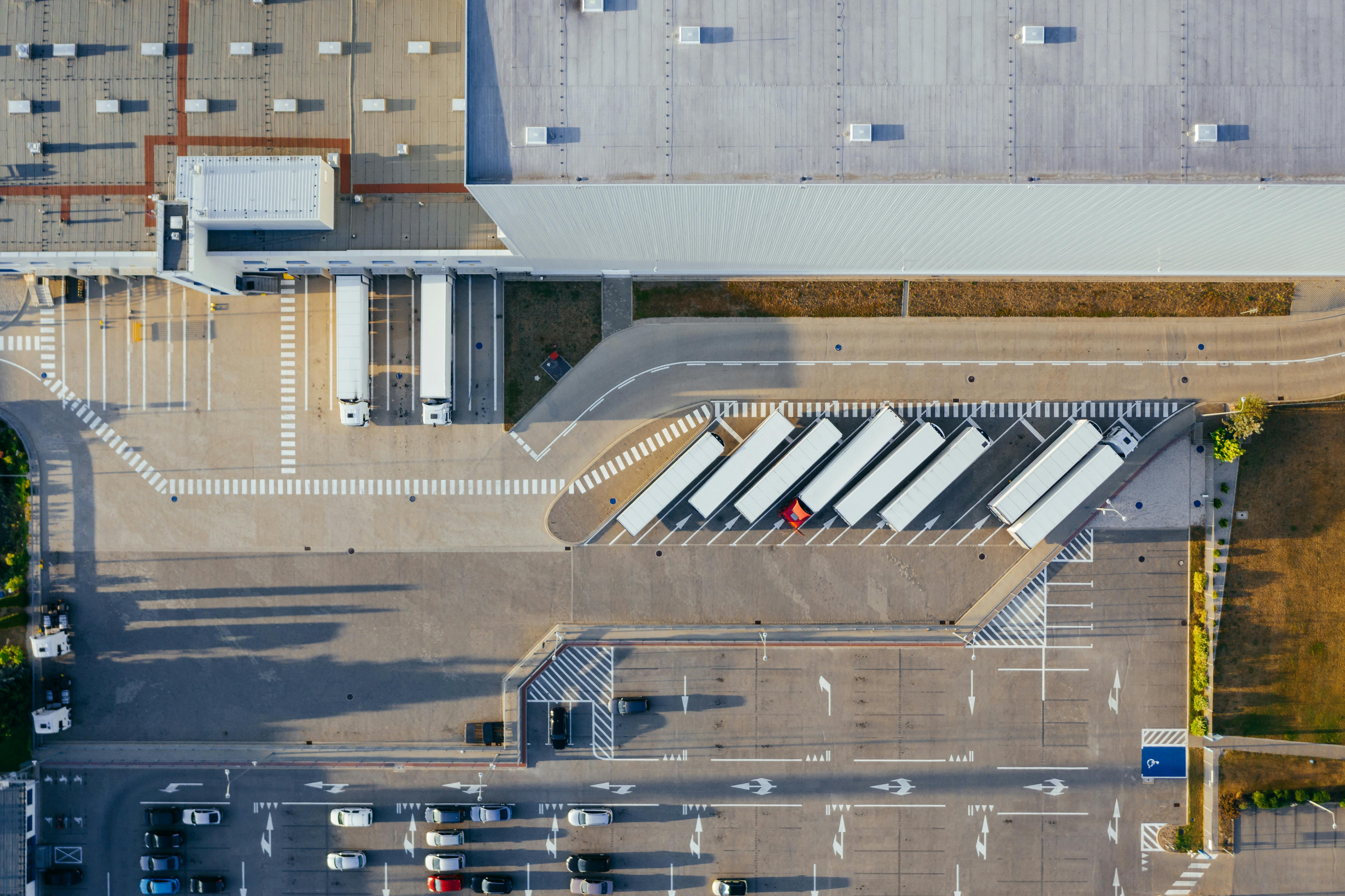 Réseau logistique vu du ciel — Lauréa Supply Chain Lyon